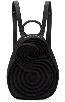 Issey Miyake Black Link Rings Backpack