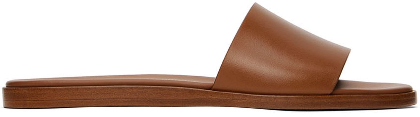 Common Projects Tan Leather Slides