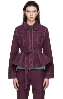 Stine Goya Purple Idris Denim Jacket