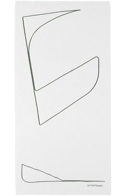 LE17SEPTEMBRE SSENSE Exclusive White Embroidered Beach Towel
