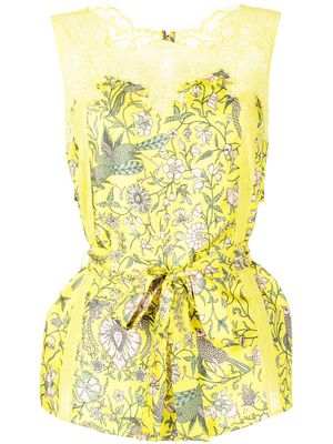 SHIATZY CHEN flowerful collection top - Yellow