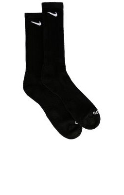 Nike Everyday Plus Cushioned Socks in Black