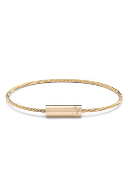 Le Gramme Men's 11G 18K Gold Cable Bracelet in Yellow Gold