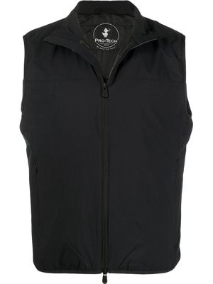 Save The Duck zip-up padded gilet - Black