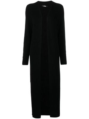 Apparis Aria long knitted cardi-coat - Black