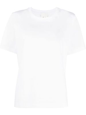 Allude round-neck short-sleeve T-shirt - White