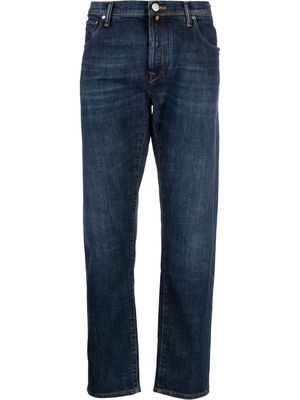 Incotex high-rise straight-leg jeans - Blue
