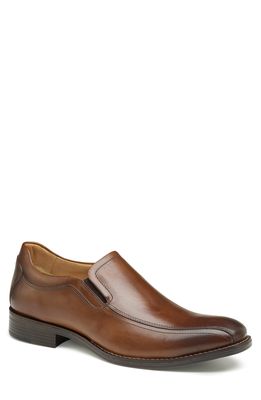 Johnston & Murphy Lewis Venetian Dress Shoe in Tan Full Grain