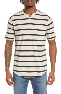Good Man Brand Stripe Cotton Jersey T-Shirt in Peyote Stripe
