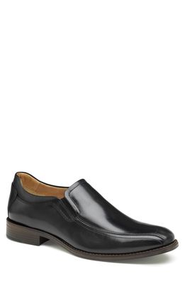 Johnston & Murphy Lewis Venetian Dress Shoe in Black Full Grain