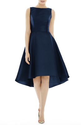 Alfred Sung High/Low Cocktail Dress in Midnight