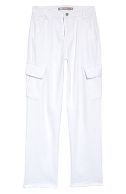 Tractr Kids' Cargo Pants in White