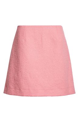 CAROLINA HERRERA High Waist A-Line Miniskirt in Candy Pink