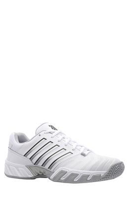 K-Swiss Bigshot Light 4 Tennis Shoe in White/High-Rise/Black