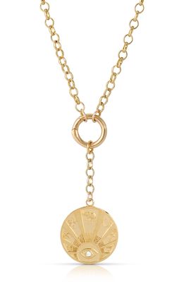 Jurate Lucky AF Pendant Necklace in Gold
