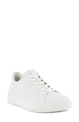 ECCO Street Tray Sneaker in White Leather