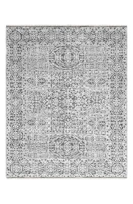 Solo Rugs Charles Handmade Area Rug in Gray