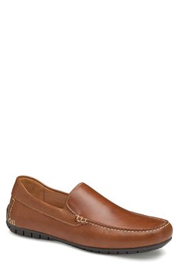 Johnston & Murphy Cort Venetian Loafer in Tan Full Grain