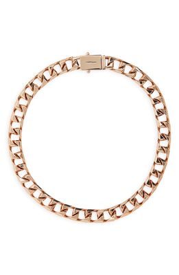 Zimmermann Dancer Angular Curb Chain Choker Necklace in Rose Gold