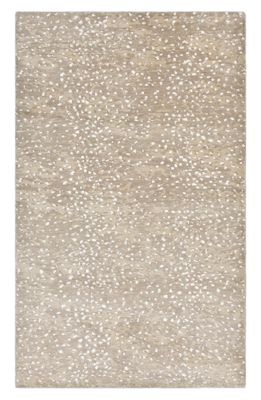 Solo Rugs Arash Handmade Wool Blend Area Rug in Brown