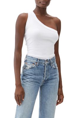 Michael Stars Kelly One-Shoulder Top in White