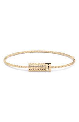 Le Gramme 11G Pyramid Cable Bracelet in Yellow Gold