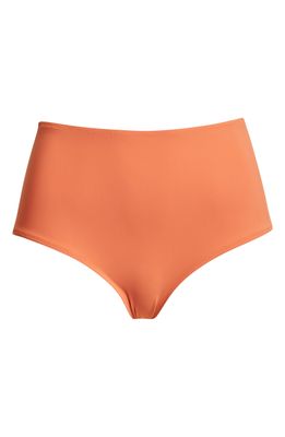 Toteme High Waist Bikini Bottoms in Burnt Orange