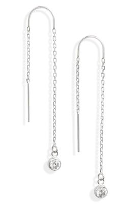 Set & Stones Becca Threader Earrings in Silver