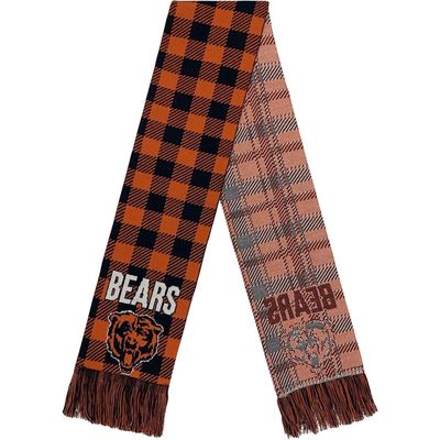 FOCO Chicago Bears Plaid Color Block Scarf in Navy