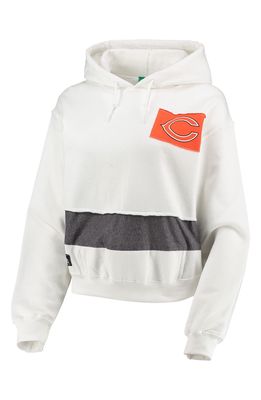 Women's Refried Apparel White Chicago Bears Sustainable Crop Dolman Pullover Hoodie