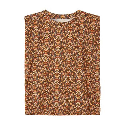 Enna top in printed cotton jersey