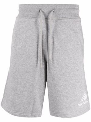 New Balance logo-print track shorts - Grey
