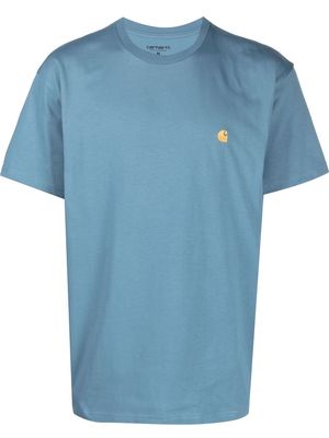 Carhartt WIP logo embroidered T-shirt - Blue