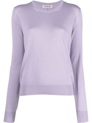 There Was One round-neck knit jumper - Purple