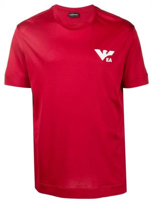 Emporio Armani chest logo-print T-shirt - Red