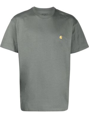 Carhartt WIP logo embroidered T-shirt - Grey