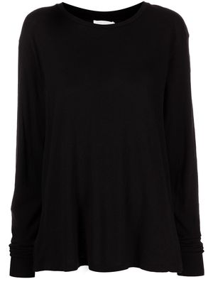 John Elliott long-sleeve relaxed jersey top - Black
