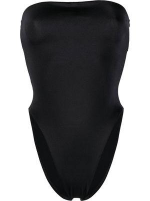 Saint Laurent stretch-fit strapless swimsuit - Black