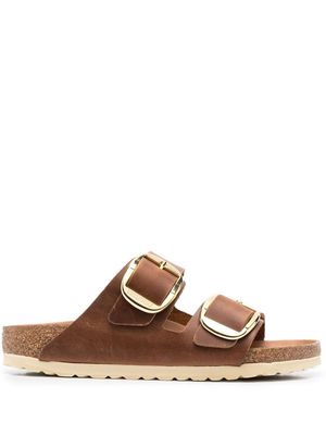 Birkenstock double-strap leather sandals - Brown