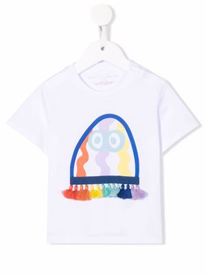 Stella McCartney Kids fringe-detail T-shirt - White