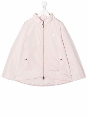 Herno Kids zip-up stand-collar jacket - Pink