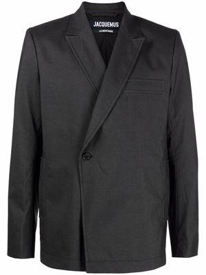Jacquemus double-breasted virgin wool blazer - Grey