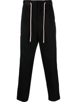 Palm Angels side-stripe straight-leg trousers - Black