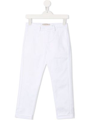 ELIE SAAB JUNIOR TEEN slim cut trousers - White