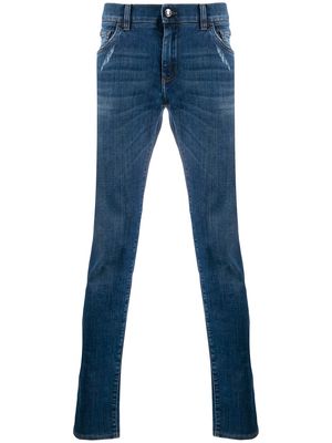 Dolce & Gabbana low-rise slim-fit jeans - Blue