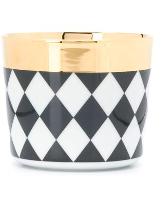 Fürstenberg diamond-patterned cup - Black