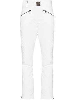 BOGNER belted cropped ski trousers - White