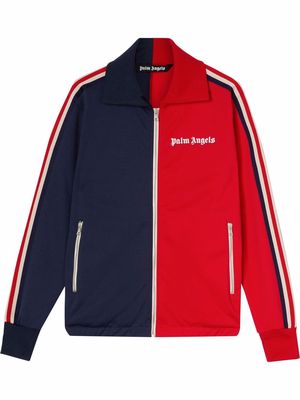 Palm Angels TWO TONE TRACK JACKET RED OFF WHITE - Blue