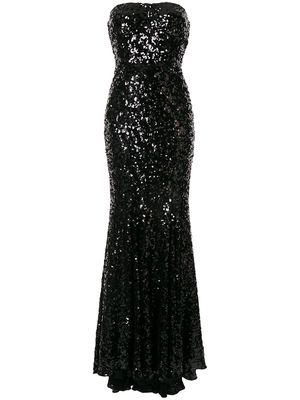 Dolce & Gabbana sequin fishtail dress - Black