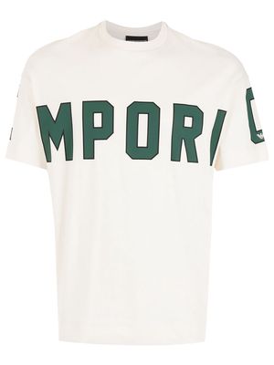 Emporio Armani logo-print crew-neck T-shirt - White